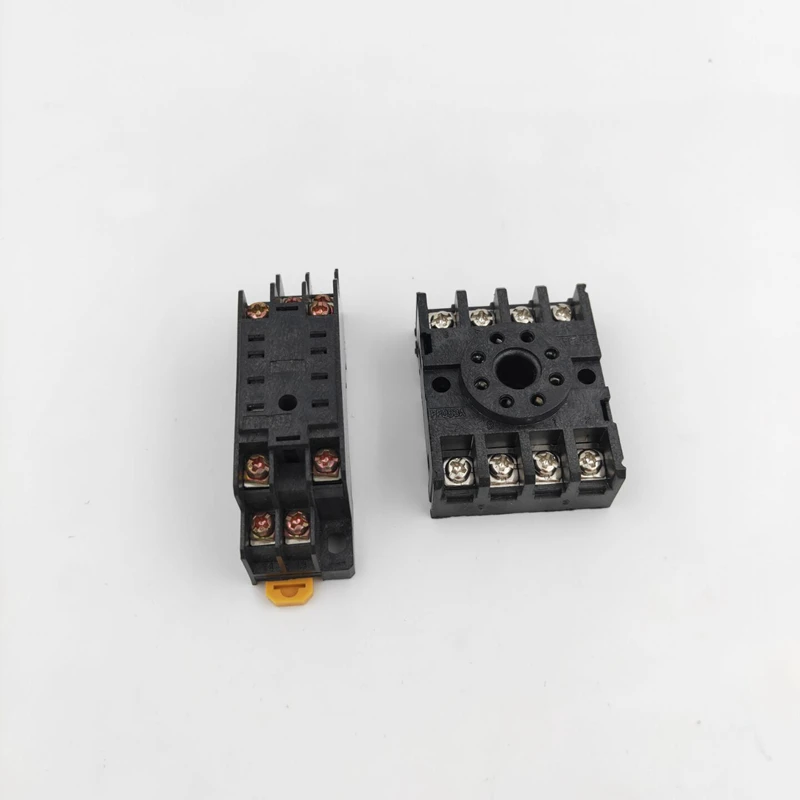 Монтажное реле на DIN рейку PF083A PYF08A разъем с 8 контактами|relay socket base|pin relaysdin rail mounted