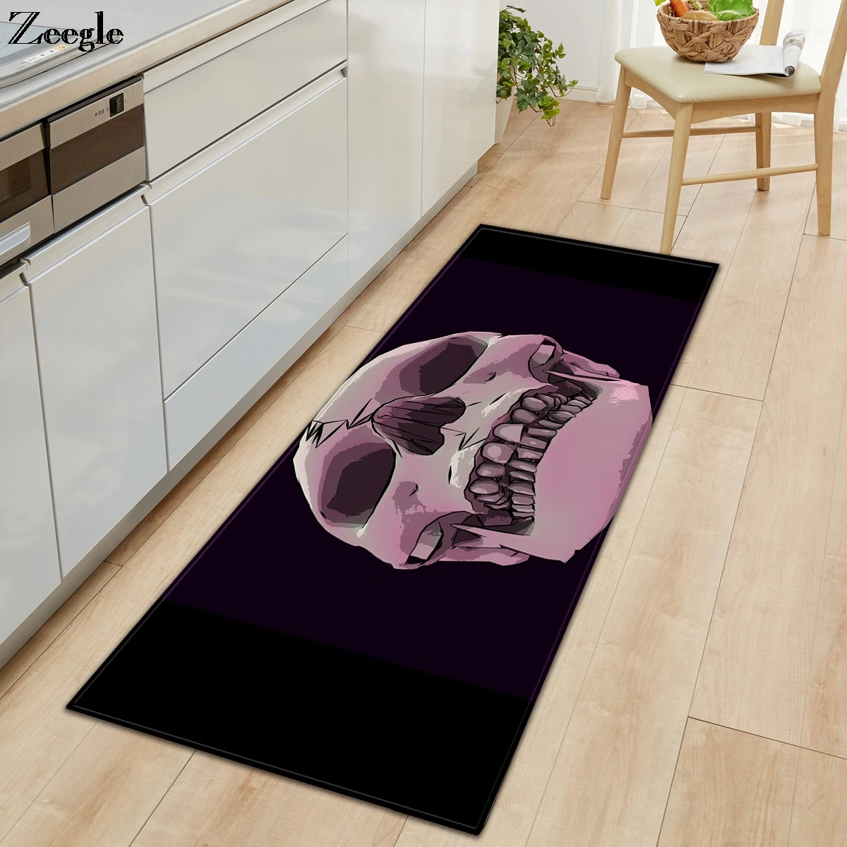 Zeegle Carpet Non-slip Floor Mat Long Rectangle Kitchen Rug Living Room Carpet Door Mats Entrance Decoration Bedside Carpet Mat