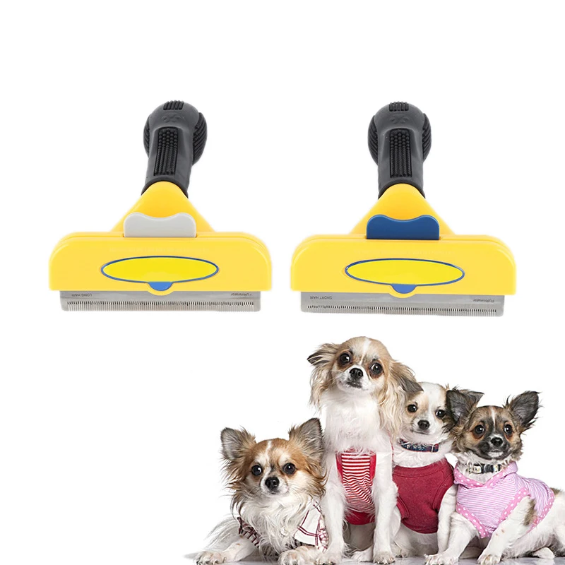 

Pet Grooming Brush Puppy Grooming Tools Dog Shedding Tool Comb Edge Trimming Cat Hair Removal Rake Fur Brush