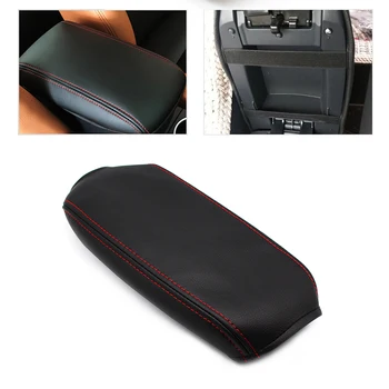 

Soft Leather Armrest Cover For VW Golf 5 MK5 Jetta 2005 2006 2007 2008 2009 2010 Car Center Control Armrest Box Skin Cover Trim