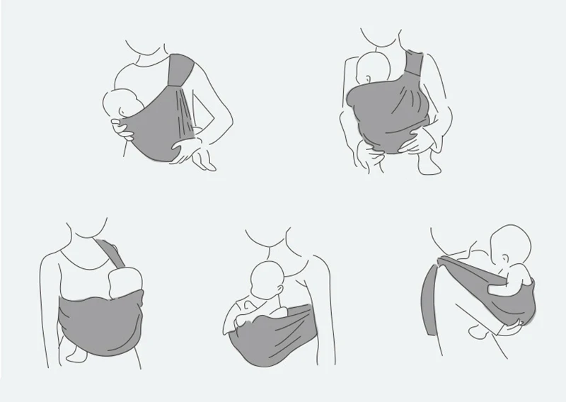 Honeylulu слинги для младенцев поддерживающая повязка для новорожденных двойного назначения Младенческая Крышка для кормления сетчатая ткань грудного вскармливания горизонтальный родительский слинг