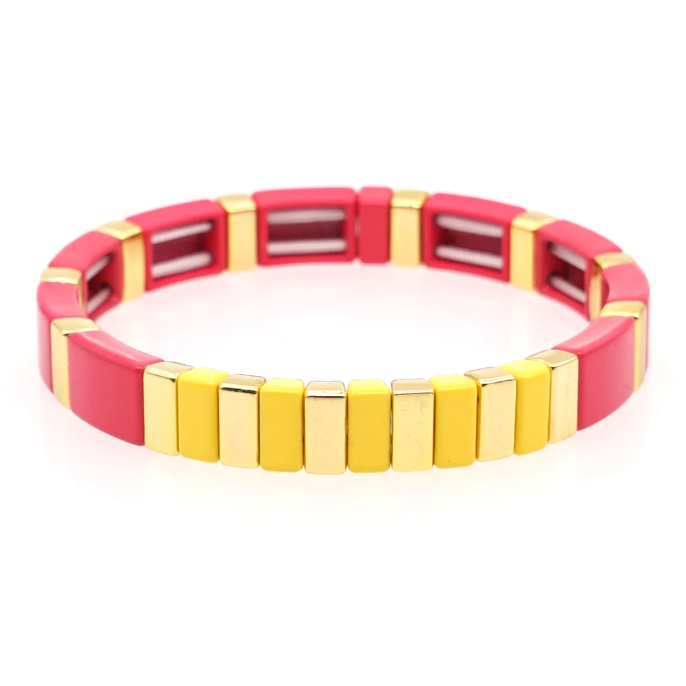 Браслеты shinus для женщин, эмаль, плитка, ювелирный женский браслет, Pulsera Mujer, Armabnd, богемный, Bileklik, настраиваемый браслет