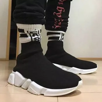 

2020 New Spring Paris Speed Runner Knit Sock Shoe Original Luxury Trainer Runner Sneakers Race Mens Women Sports Running Shoes