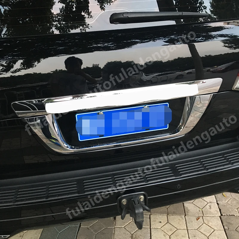 Для Toyota Land Cruiser LC200- ABS хром багажник задний номерной знак рамка Крышка отделка автомобиля стильный аксессуар