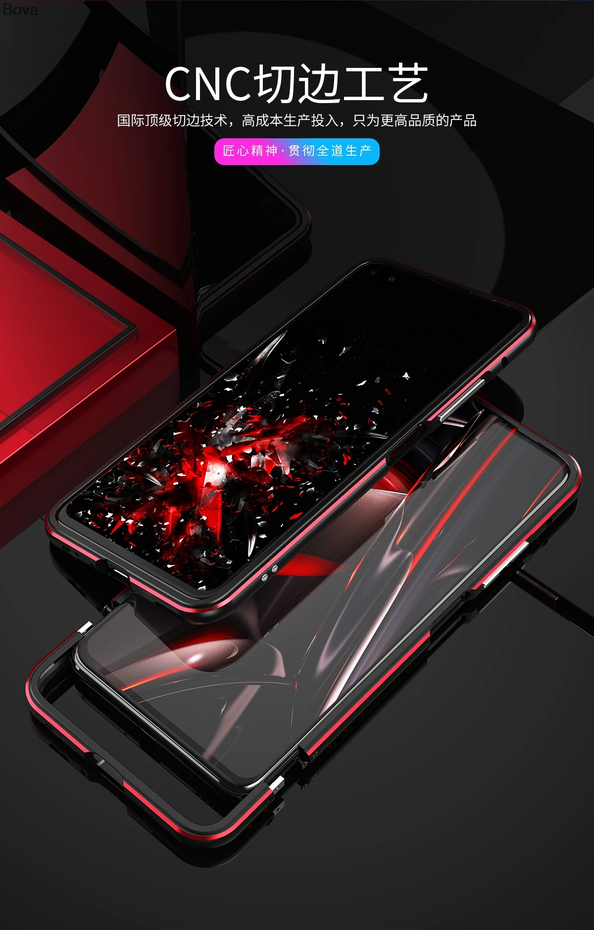 Чехол для Honor V30 Pro люкс ультра тонкий алюминиевый бампер для huawei Honor View30 Pro View30+ 2 пленка(1 Фронтальная+ 1 задняя