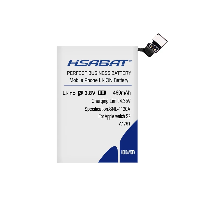HSABAT 460 мА/ч, Батарея для наручных часов Apple watch, A1578 A1760 A1761 A1579 Series 1 Series 2 38 мм 42 мм Series1 Series2