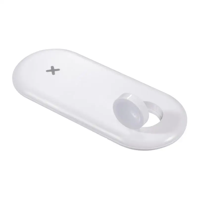 

10W Fast Wireless Charger Stand 2 in 1 Qi Wireless Charger Pad For iPhone XS Max iWatch Huawei Fast Wireless Charging Station