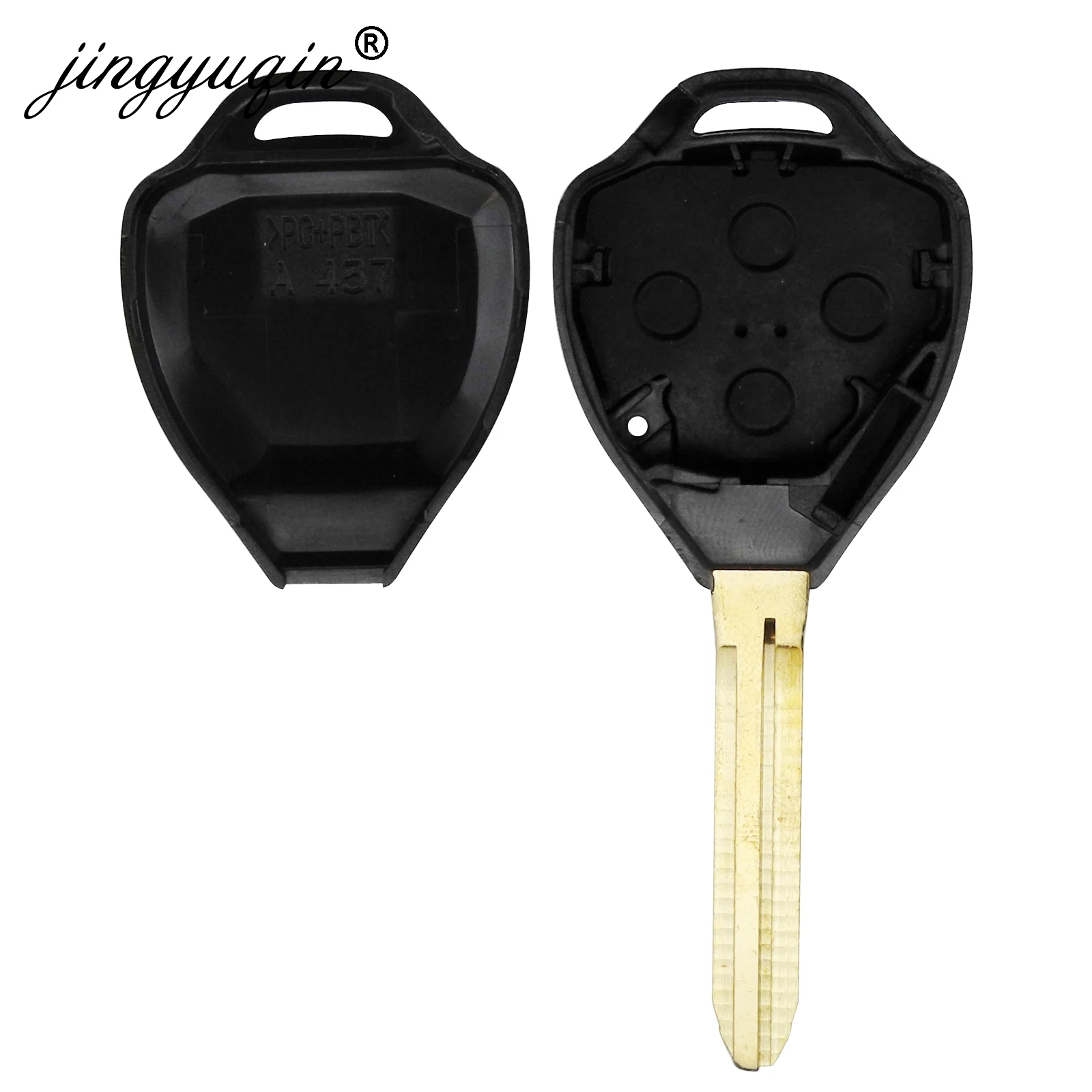 Jingyuqin 2/3/4 BTN чехол для дистанционного ключа от машины Shell Toyota Yaris Prado Tarago Camry Corolla RAV4