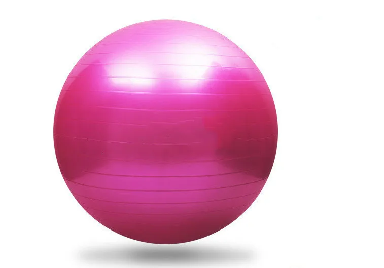 pink 55 см спортивные мячи для йоги Bola Пилатес фитнес-мяч тренажерный зал фитбол для баланса упражнения пилатес тренировки Массажный мяч - Цвет: pink