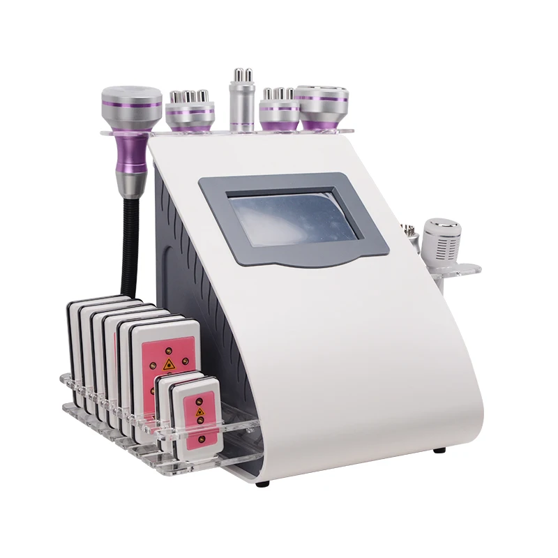 

FAIR New 9 in 1 Ultrasonic Liposuction 40K Cavitation Body Slimming Machine Vacuum Multipolar RF Beauty Device for Face and Body