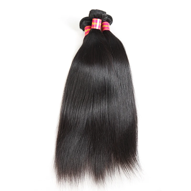 Прямые пряди для волос с фронтальной частью Ali queen Hair 3 шт. натуральные человеческие волосы Remy пряди 13x4