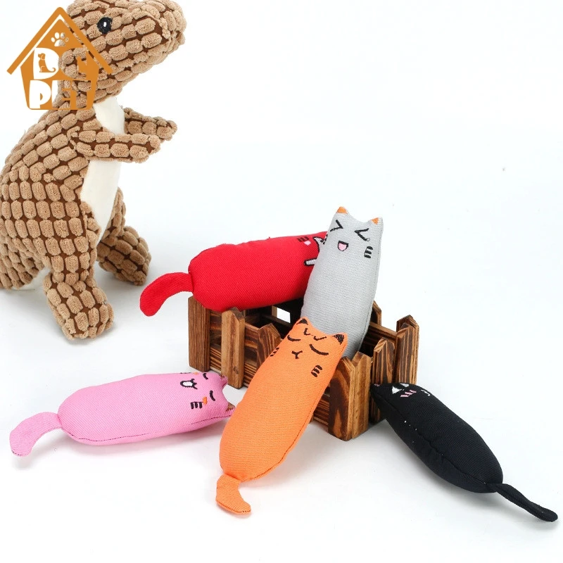

Cat toy Teeth Grinding Catnip Toys burlap cute expression thumb toy Interactive claws Grinding bite funny cat pillow spot