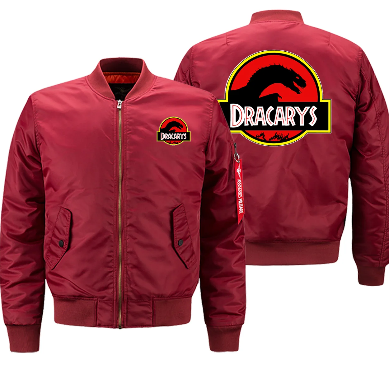 Dracarys Dragon, мужская куртка пилота, Игра престолов, модный бренд, куртка-бомбер,, осеннее пальто для гонок, хип-хоп, мотоциклетная куртка