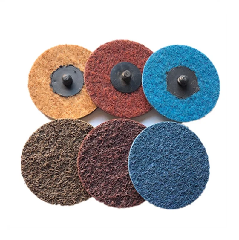 

New 100 pieces 3" Roloc Scour Quick Change Sanding Disc Coarse to Fine Surface Conditioning Disc