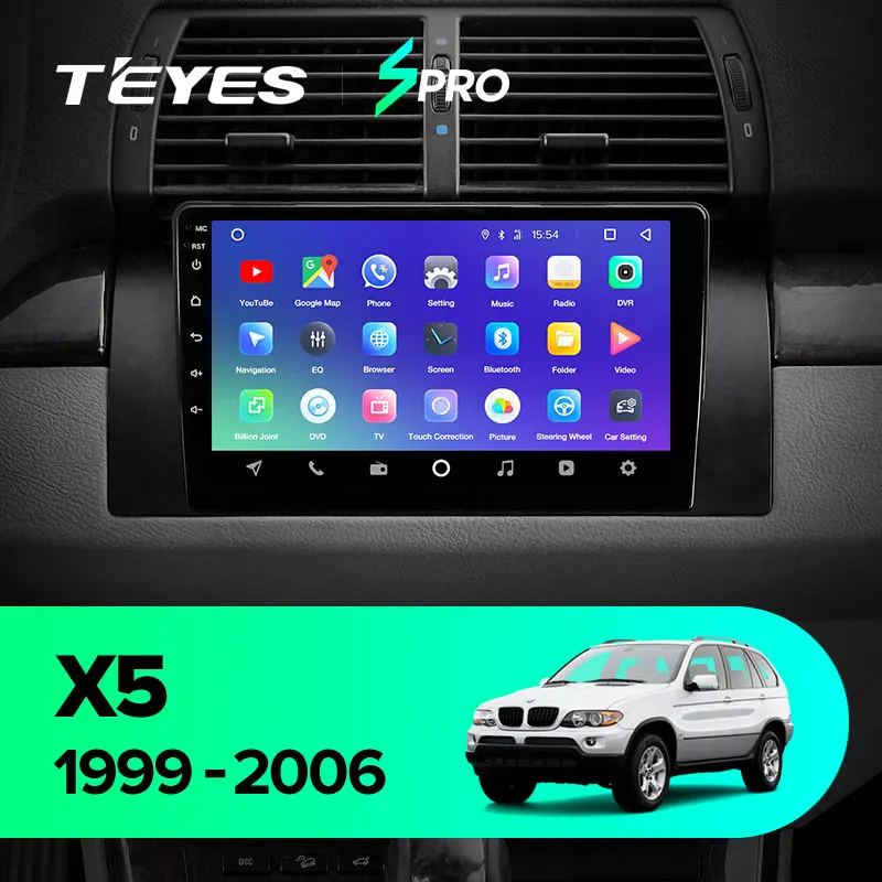 Top TEYES SPRO For BMW X5 E39 E53 1999 2000 2001 2002 2003 2004 2005 2006 Car Radio Multimedia Video Player Navigation GPS Android 8.1 No 2din 2 din dvd 2