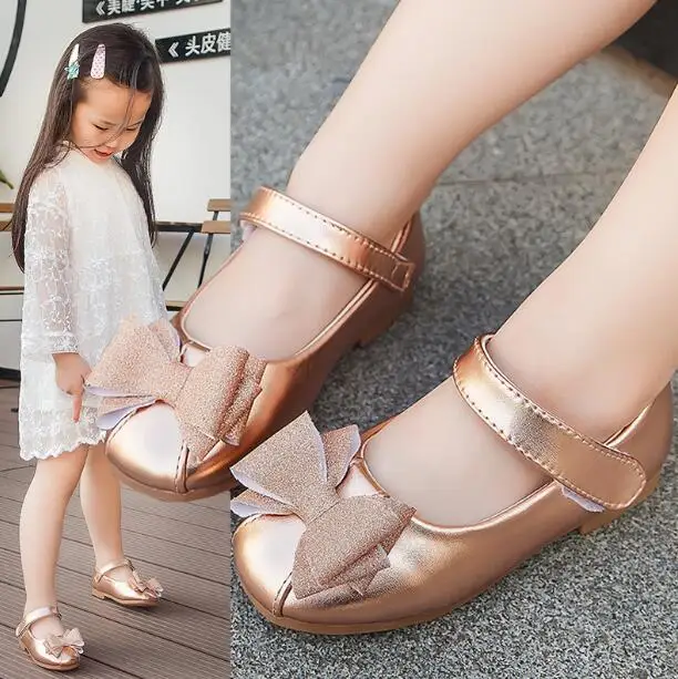 Новинка 2019 школьная обувь для девочек черные Детские вечерние классические