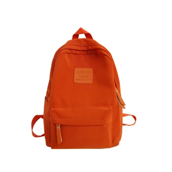 

Book Bag Backpack Women Waterproof Nylon Travel Bags Simple Solid College School Backpacks for Teenage Girls Mochila Feminina