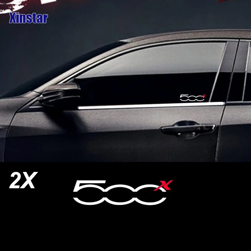 

2pcs/lot car body sticker for fiat 500x