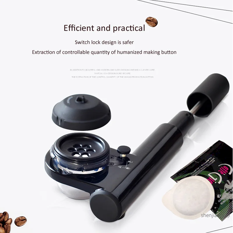 

Portable coffee machine outdoor grinding brewing in-one coffee machine home mini 16 bar coffee pot easy clean espresso machine