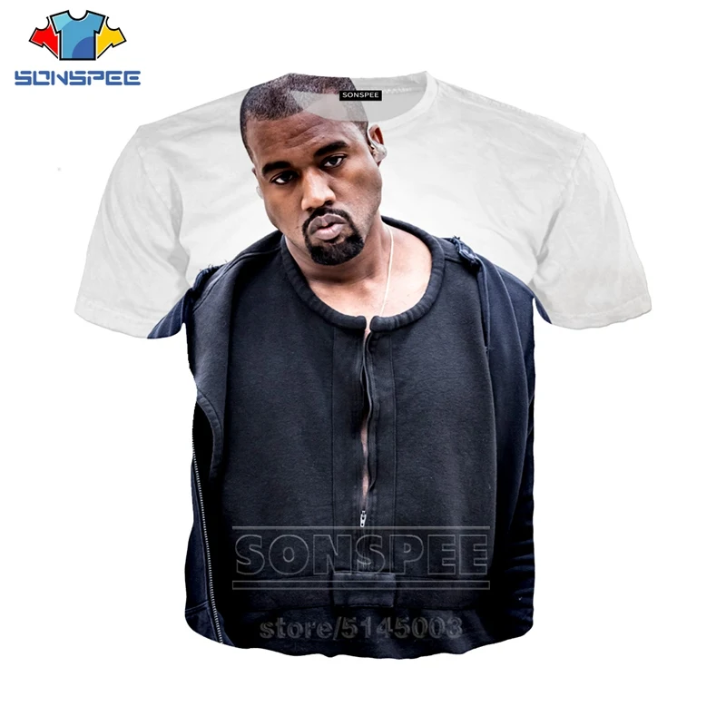 14 Kanye Omari West футболка Новинка для мужчин женщин толстовка 3D принт Рэппер мода короткий рукав О образным вырезом хип хоп Топ уличный пуловер C009-1 - Цвет: 14