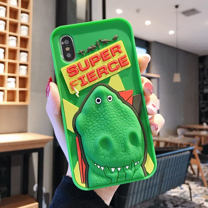 Чехол с динозавром T-rex для Airpods, чехол для iPhone 11 Pro Max X XS XR 6 6S 7 8 Plus - Цвет: 3