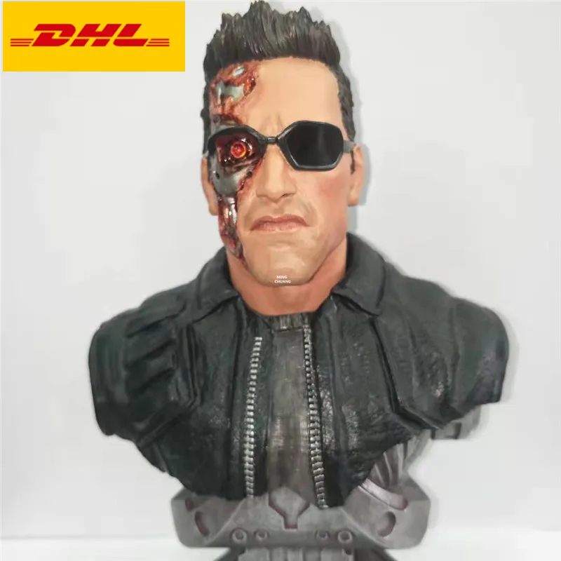 " Статуя T800 Арнольд Шварценеггер бюст мультфильм половина-длина фото или портрет праздничный подарок GK фигурка игрушка коробка 23 см V1125