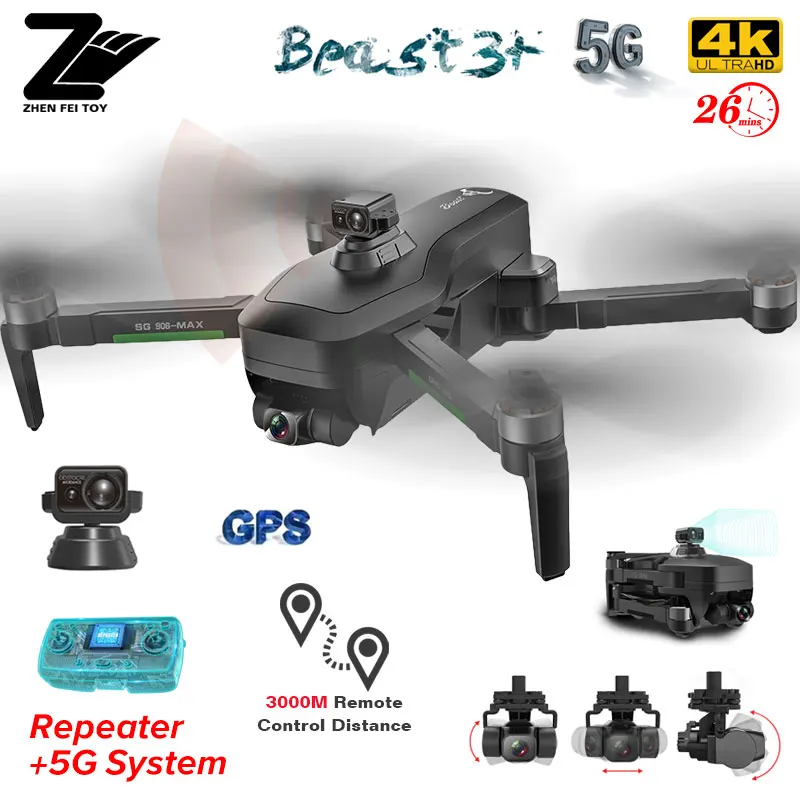 PROD 1005003232687764 SG906 MAX1 New GPS Drone 4K Professional HD
Camera 3 Axis Gimbal Automatic obstacle avoidance 5G WIFI FPV Dron RC
Quadcopter Toy