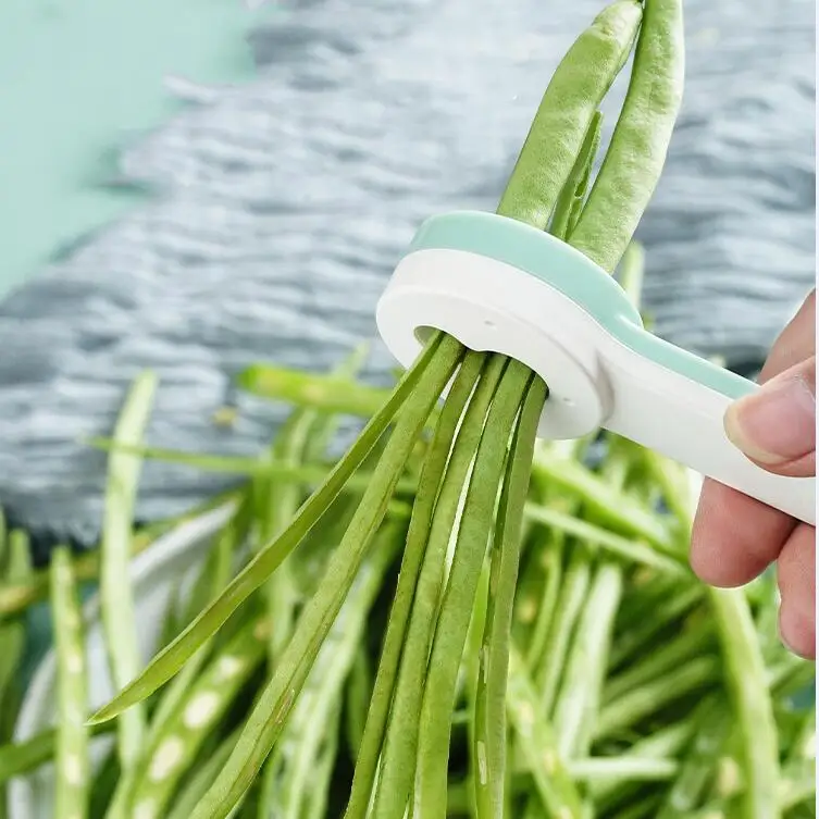 Crerative Green Bean Slicer Cutter With Handle Vegetable Shred Runner