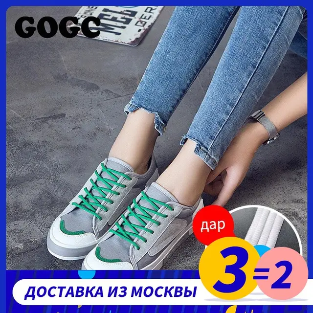 $US $16.23 GOGC 2019 new women shoes white sneakers women slipony women canvas shoes female summer running sho