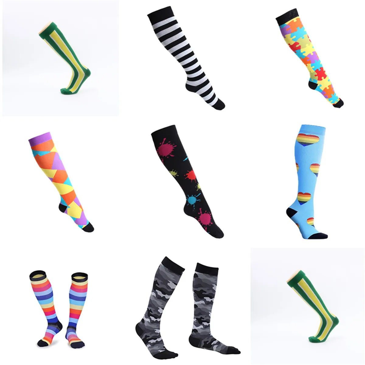 1 пара спортивных компрессионных носков для женщин и мужчин медицинские дорожные