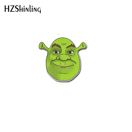 Акриловые броши, значок Shrinky Dinks, зеленый Шрек, Ослик, эпоксидная смола, Shrinky Dinks, броши, булавки, значок для рюкзака, подарки