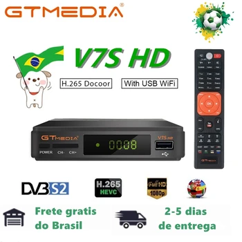 

GTmedia V7S HD DVB-S2 Satellite Receiver Full HD 1080P with USB WIFI support Youtube PK Gtmedia v7 plus Decoder Freesat V7