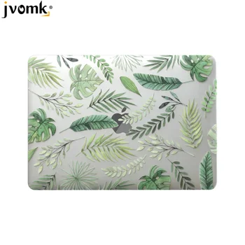 

New 3D Printing Leaves Case For MacBook Air Pro Retina 11 12 13 15 Pro13.3 inch with Touch Bar +Transparent Keyboard Cover