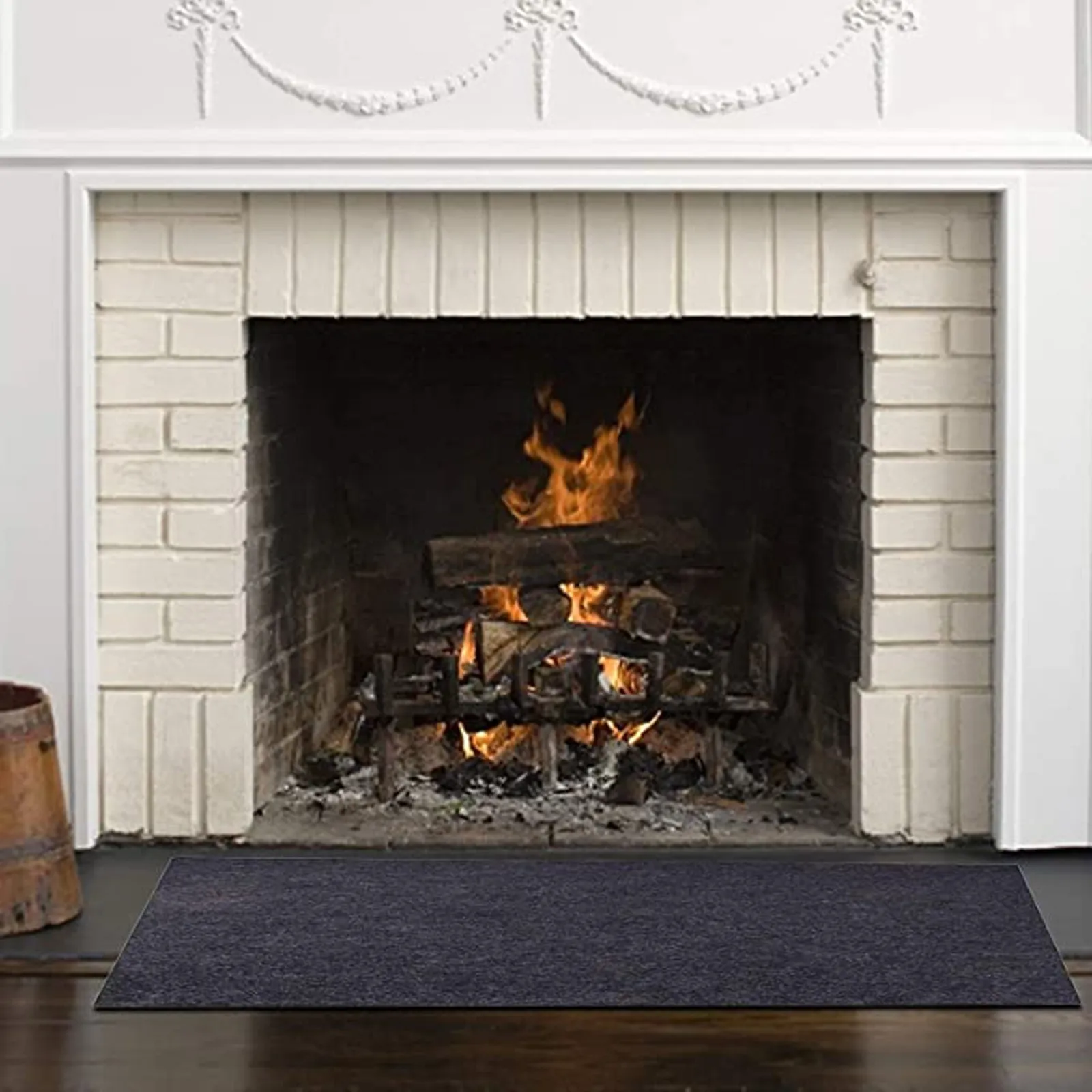 Fire wall carpett Fireproof Fireplace Hearth Rug Non Slip Protection Floor Mat Flame Resistant