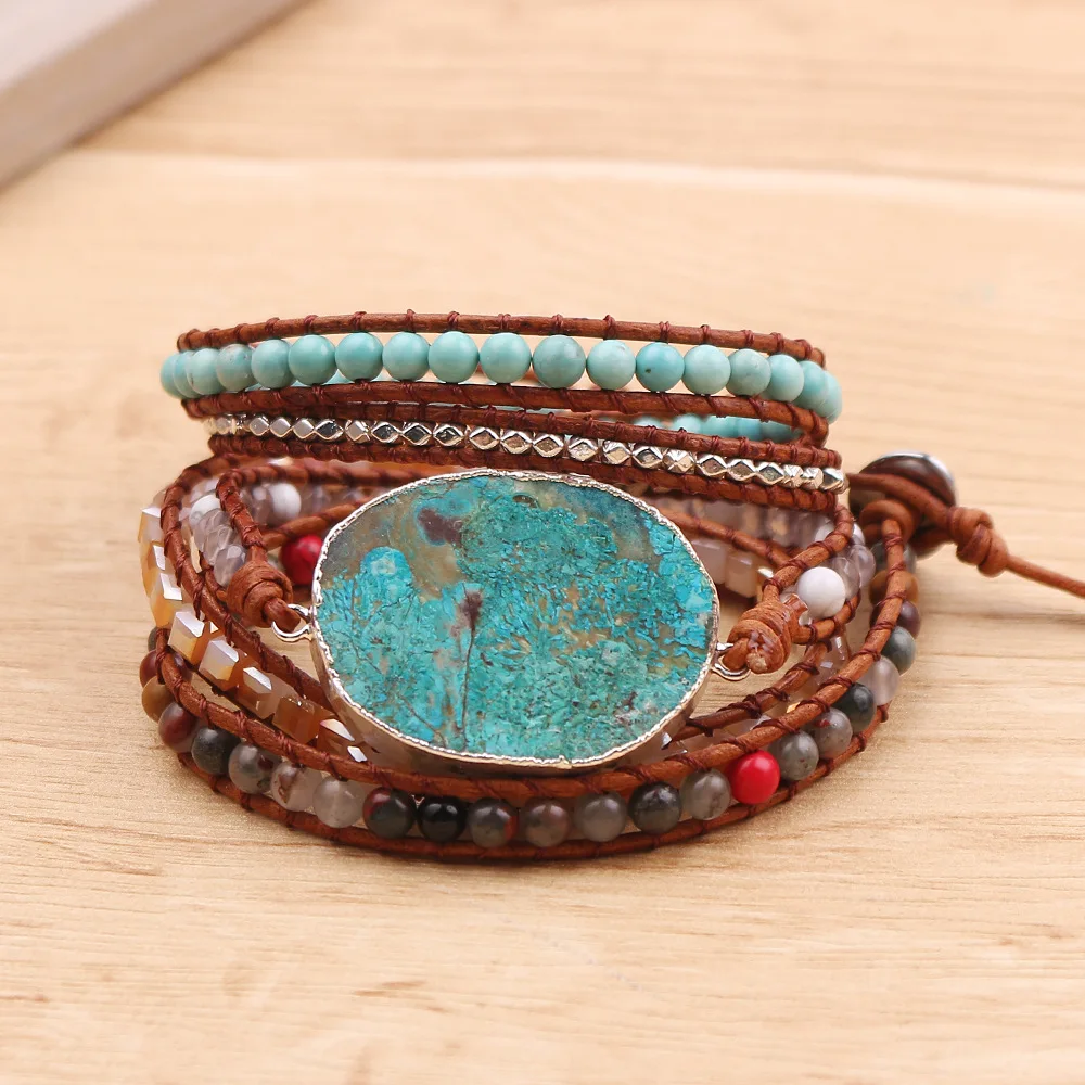 

Europe And America Big Brand Fashion Beaded Bracelet Bohemian National Wind Retro Multi-Level Bracelets Bracelet