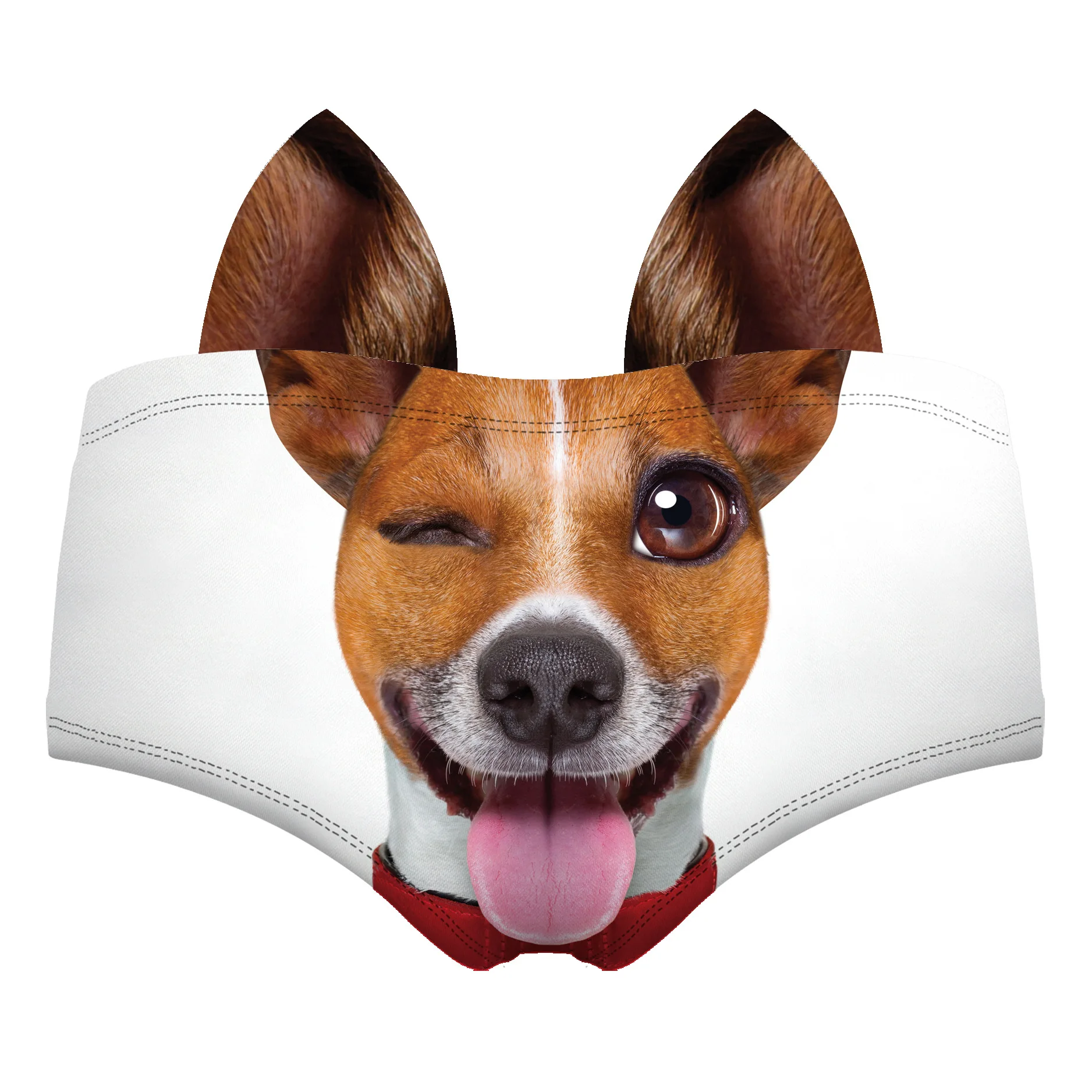 nuevo llegado moda 3D imprión ropa interior Sexy Kawaii cerdo gato oreja bragas Toro perro Cheetah zorro salvaje Mujer br - Цвет: 24