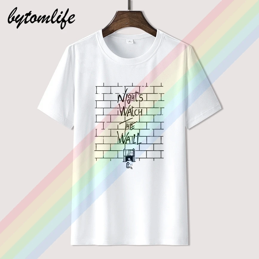 Hot Cotton T-Shirts A Song of Ice and Fire John Snow With Walls Short Sleeves T-shirt Male Female Loose XS-XXL | Мужская одежда