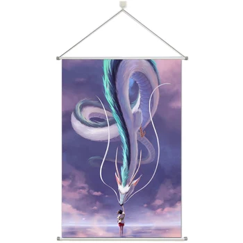 

Anime Spirited Away Kaonashi Prsonalize Customer Made Alloy Fabric Wall Poster Scroll 60x90cm 24x36inches