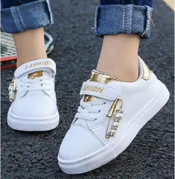 

Children Infant Kids Baby Girls Pearl Single Flat Princess Sport Shoes sapato infantil cocuk ayakkabi kinder schoenen