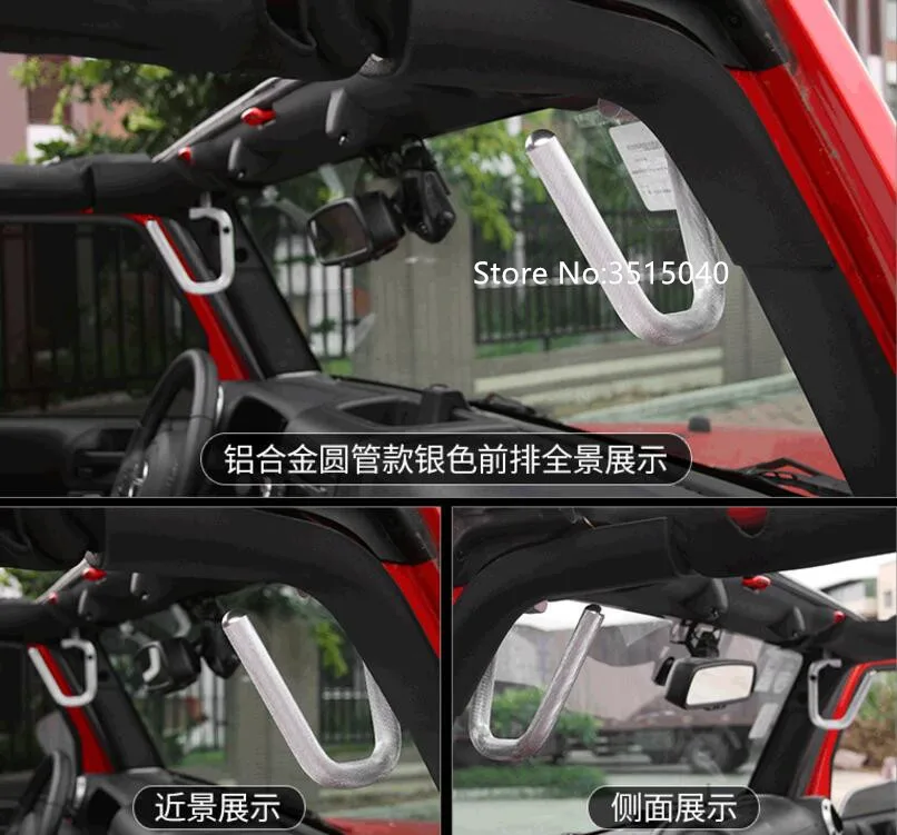 Абсолютно новые металлические ручки для салона автомобиля для Jeep Wrangler 2007-, 2 двери/4 двери, аксессуары для стайлинга автомобилей