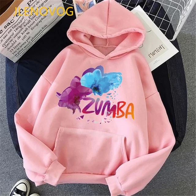 Sudadera con capucha con estampado de bailarina de Zumba para mujer, deportiva de alta calidad, estilo Hip Hop, color rosa, gran oferta, 2022
