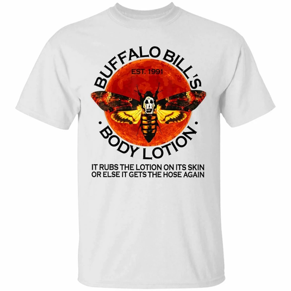 

Buffalo Bill Body Lotion Short Sleeve White T-Shirt Size S-3Xl Summer O-Neck Tops Tee Shirt