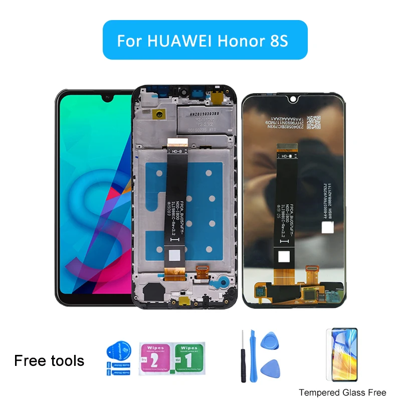 Для Huawei Honor 8S сенсорный экран дигитайзер в сборе детали для телефона Ремонт KSA-LX9 LCD