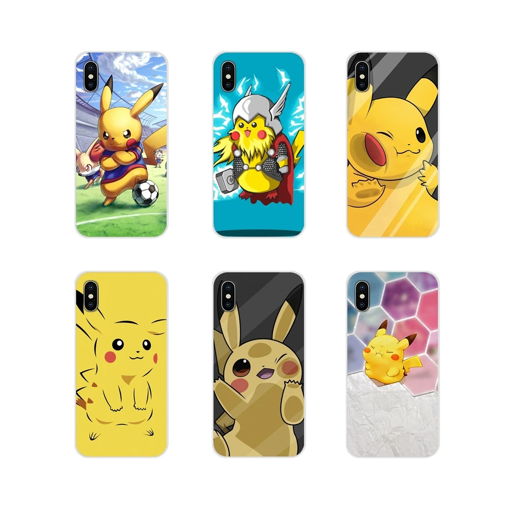 

For Huawei Mate Honor 4C 5C 5X 6X 7 7A 7C 8 9 10 8C 8X 20 Lite Pro Pokemon pikachu Accessories Phone Cases Covers