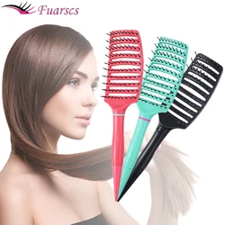 Hair Brush Hair Scalp Massage Comb 9-Row Detangling Hair Brush Rat Tail Comb Styling Hairbrush Straight Curly Wet Hair Brush