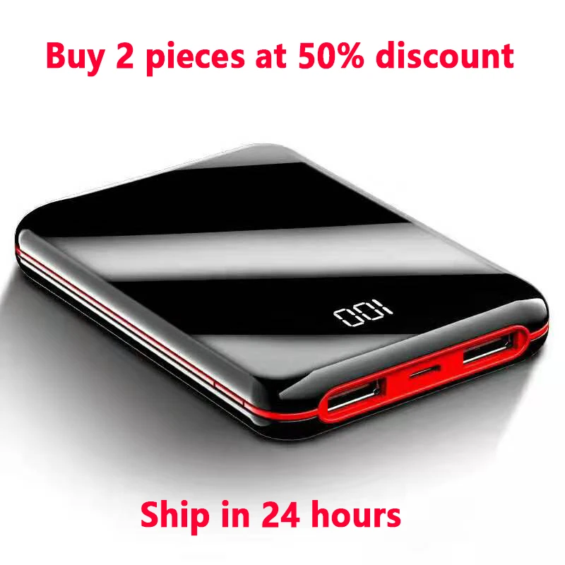

Xiaomi Brand Mini Power Bank 20000mah Full Screen Waterproof PowerBank External Battery Portable Charger for IPhone Xiaomi