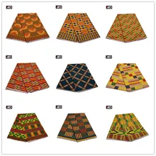 ACI 6 ярдов Анкара ткань Африканская настоящая восковая печать Гана ткань Kente Tissu Africain Нигерия парафинированная ткань с Африканским принтом ткань Гана Кенте