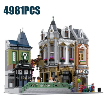

MOC 2734pcs City Streetview series The brickstive Modern Library Model Building Blocks Bricks Kids Toys Gifts Christmas gifts