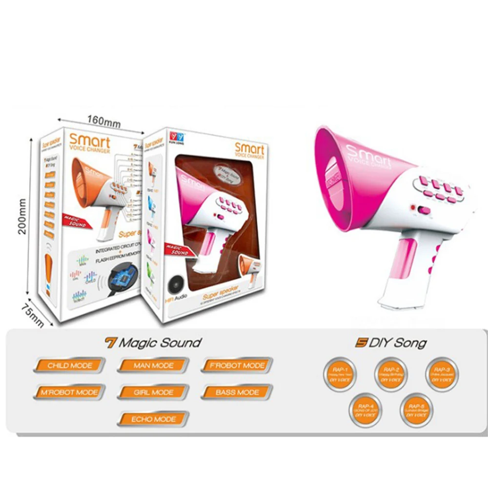 Megafono Cambia Voce Con Effetti E Risate - Giocattolo Divertente Per Bambini E Feste | Registra E Riascolta | Batterie Non Incluse - Foto 4