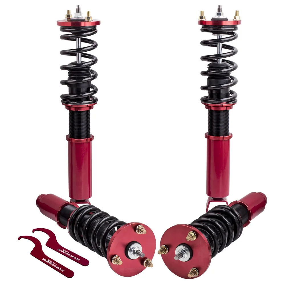

Racing Coilover Suspension Kits Shock Struts Fit Honda Accord 2008-2012 / Acura TSX 09-14 Adj.Height Red